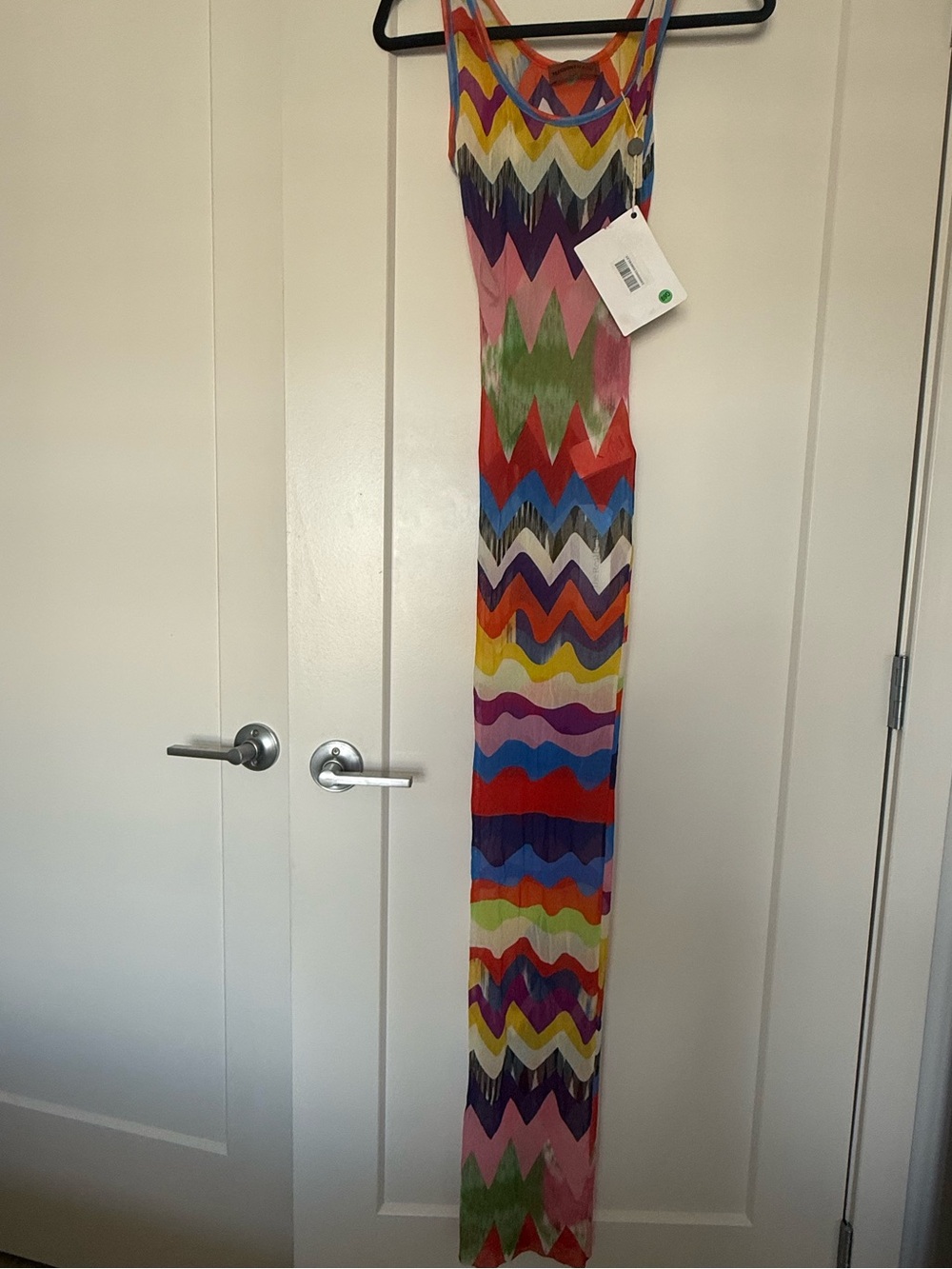 Missoni Mare Orange Purple Blue Chevron Maxi Coverup